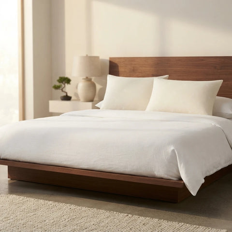 Cotton pillow with 100% cotton cover and filling, 50 x 70cm