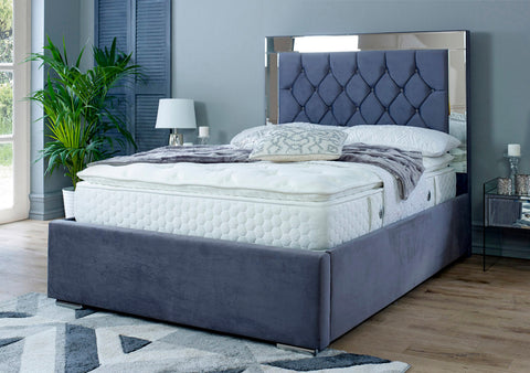 Chesterfield Mirror Ottoman Bed
